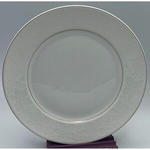 Rosenthal‎ White Velvet - Gold Salad Plate (s) White on White Leaves Berries